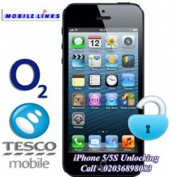 iPhone 5/5S Unlocking - O2/Tesco UK Network